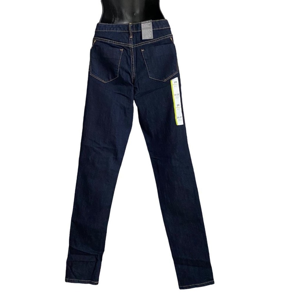 Mossimo sz 2 dark blue modern fit Straight dark denim jeans NWT Preppy - Picture 5 of 11